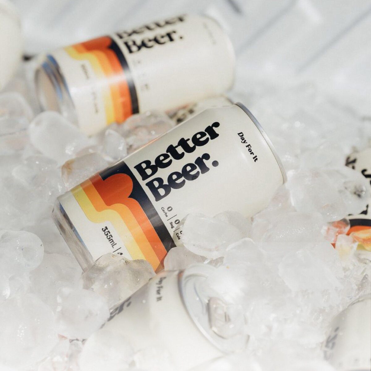 Better Beer cans on ice