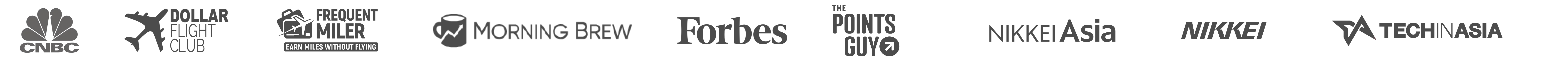 Logos of media outlets that featured ShopBack