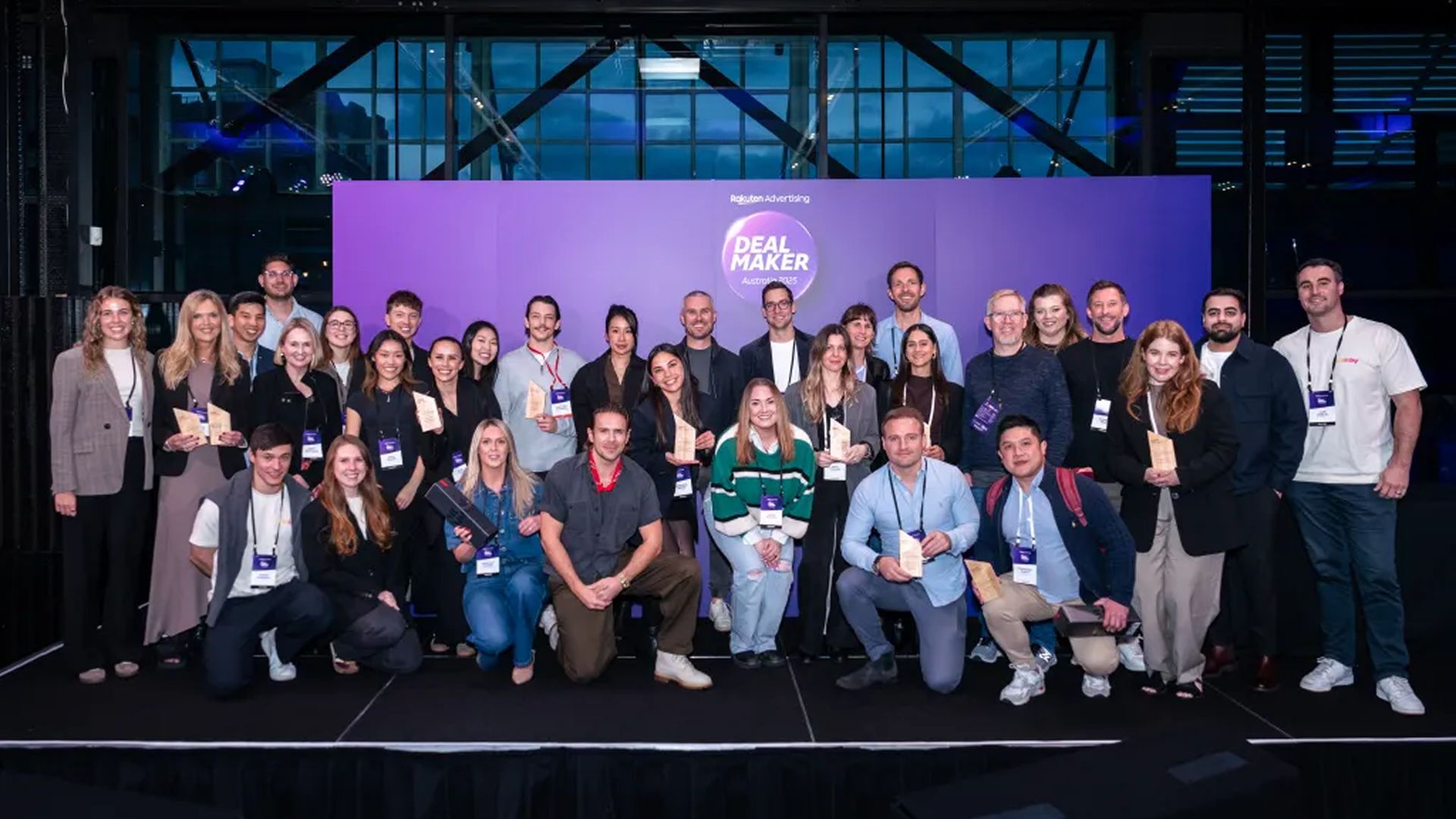 ShopBack team group photo at an awards night