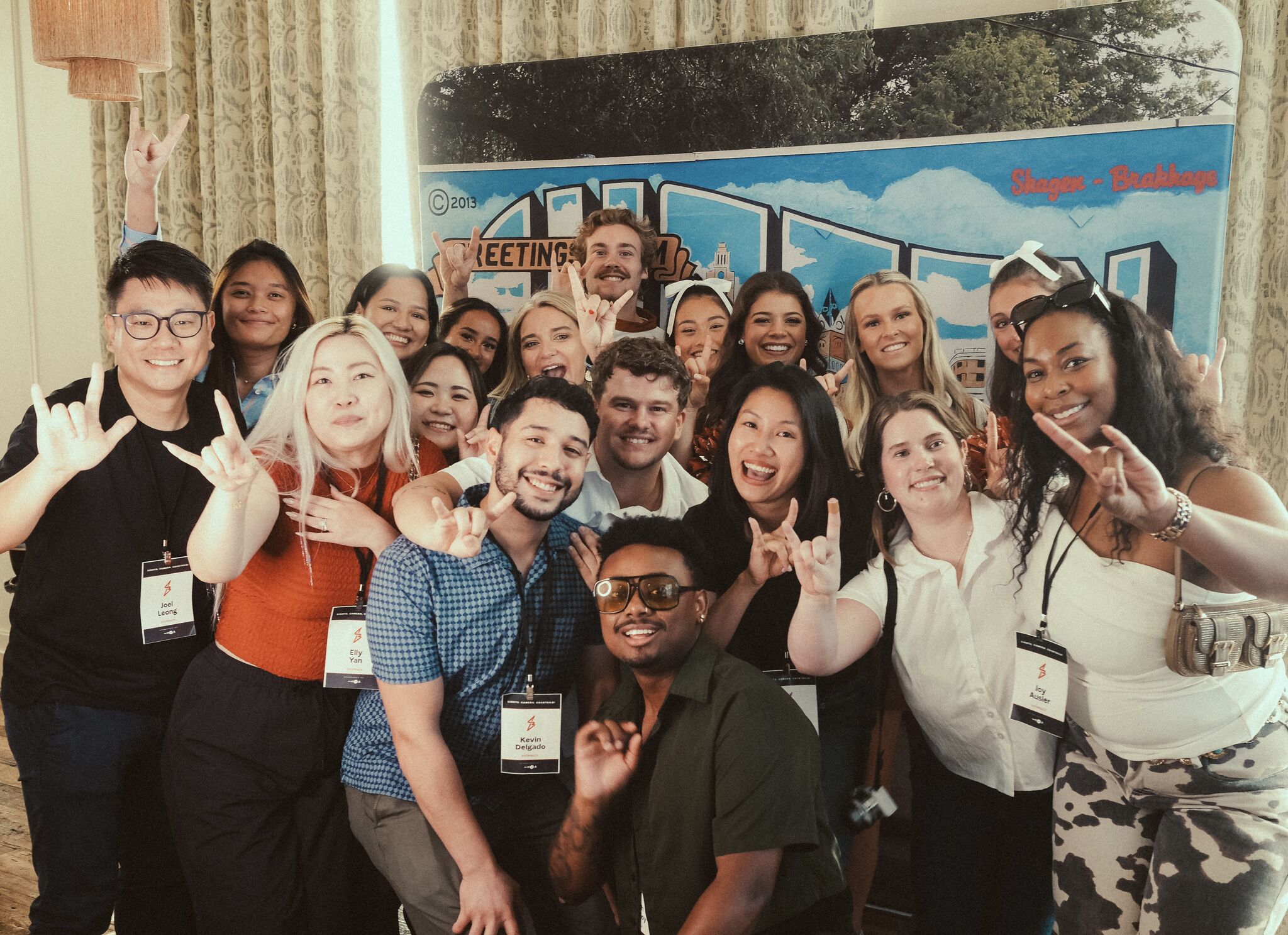 ShopBack team at a conference
